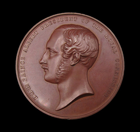 1851 Great Exhibition 45mm 'Exhibitor' Cased Medal - By Wyon