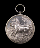 India 1861 Government of India Horse Show 57mm Silver Medal - By Wyon