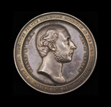 1872 Royal Horticultural Society Birmingham Exhibition 55mm Silver Medal - By Moore