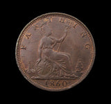 Victoria 1860 Farthing - EF