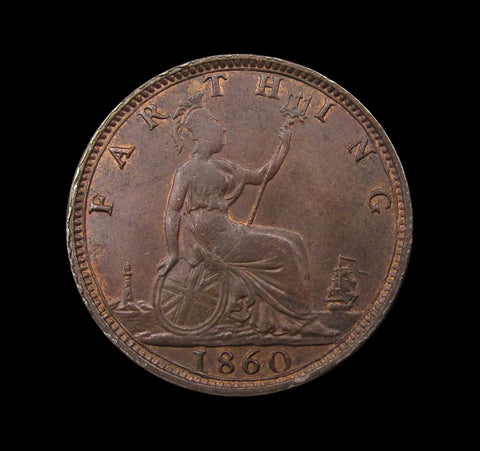 Victoria 1860 Farthing - EF