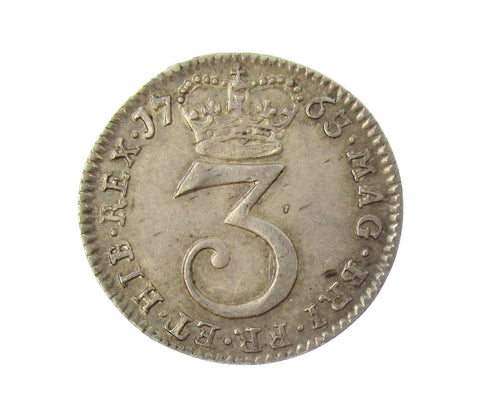 George III 1763 Maundy Threepence - NEF