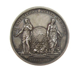 1884 International Health Exhibition 45mm Silver Cased Medal - By Wyon
