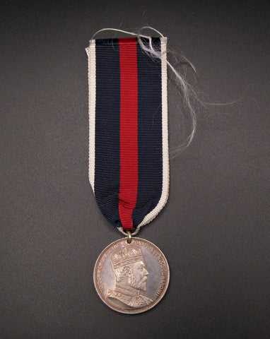1902 Edward VII Coronation South Africa Colony of Natal Medal On Ribbon
