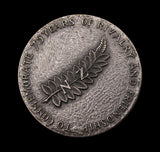 1980 Wales & New Zealand Rugby 75 Years of Rivalry 50mm Silver Medal