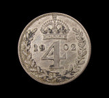 Edward VII 1902 Matt Proof Fourpence - nFDC
