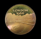 1966 Great Fire of London 300th Anniversary 39mm Silver Medal
