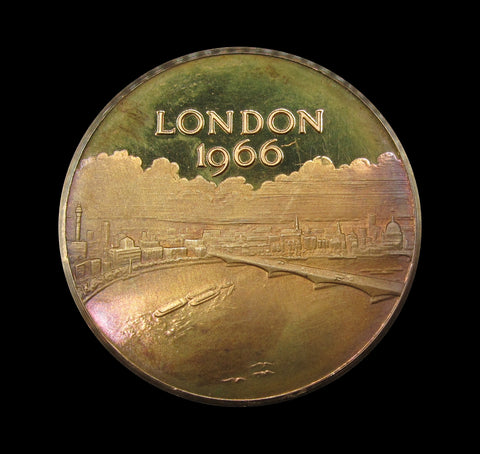 1966 Great Fire of London 300th Anniversary 39mm Silver Medal