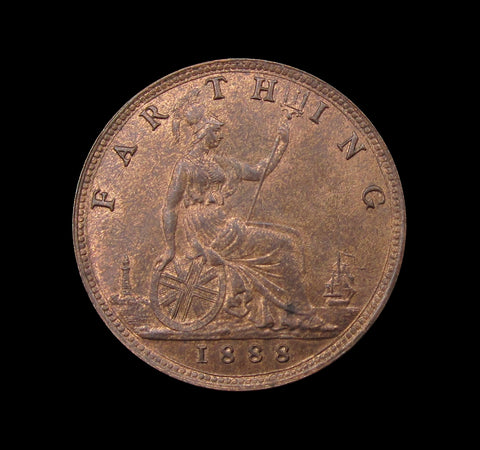 Victoria 1888 Farthing - UNC