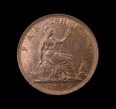 Victoria 1893 Farthing - A/UNC