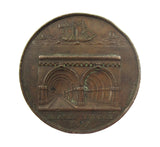 1842 Thames Tunnel Completion Brunel 42mm Bronze Medal - By Davis