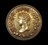 1898 Richmond Horticultural Society 51mm Gilt Silver Medal - By Carter