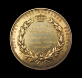 1898 Richmond Horticultural Society 51mm Gilt Silver Medal - By Carter