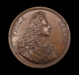1721 Prince James III The Only Safeguard 50mm Medal - By Hamerani