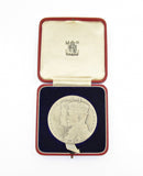 1935 George V Silver Jubilee Royal Mint 57mm Silver Medal - Cased