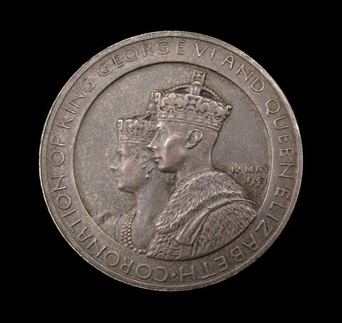 1937 George IV Coronation 35mm Silvered Medal - By The Mint