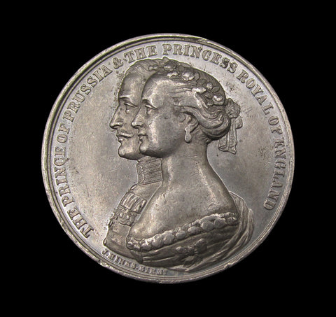 1858 Prince Of Prussia & Princess Royal Of England 38mm Medal