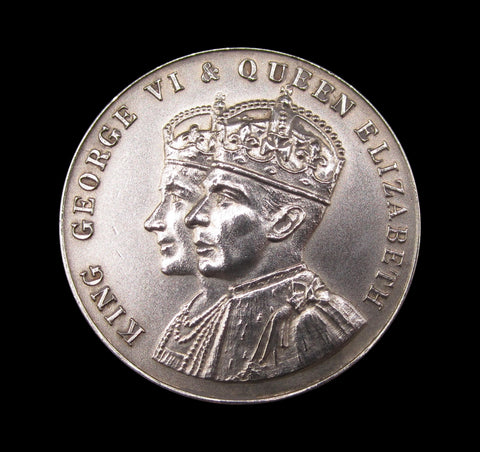 1937 George VI Coronation Jersey 32mm Silver Medal - By Dingley