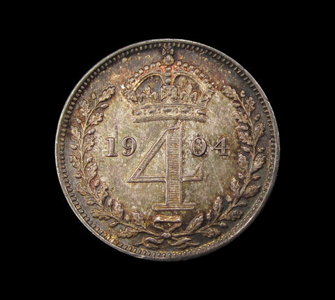 Edward VII 1904 Maundy Fourpence - UNC