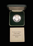 1982 Eamon de Valera 38mm Centenary Silver Medal - By Spink & Son