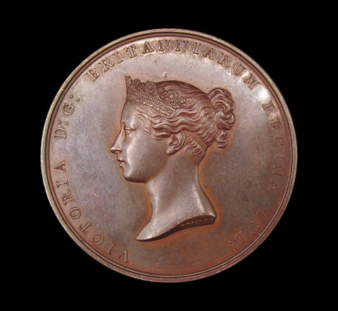 1842 Foundation Stone of The Royal Exchange 45mm Medal - By Wyon