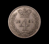 Victoria 1861 Maundy Fourpence - NEF