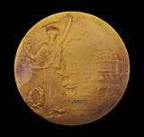 1908 Franco-British Exhibition London 63mm Gilt Medal - By Bowcher