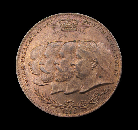 1896 Four Generations Royal Family 'Remington Typewriter' 33mm Medal