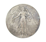 1908 London Olympic Games 50mm Silvered Medal - By Mackennal