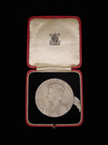 1937 George VI Coronation 57mm Silver Medal - Cased