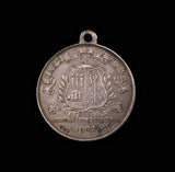1902 Edward VII Coronation East Ham London 24mm Silver Medal