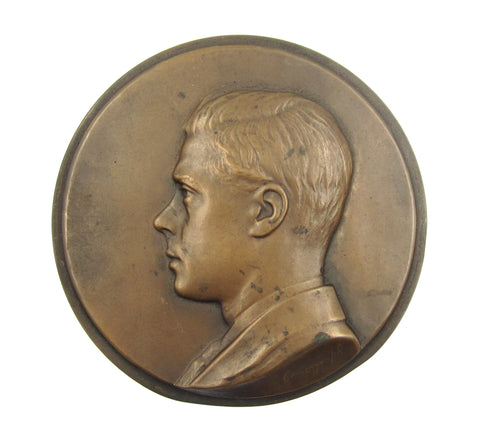 c.1925 Edward VIII Prince of Wales 100mm Uniface Cameograph Plaque