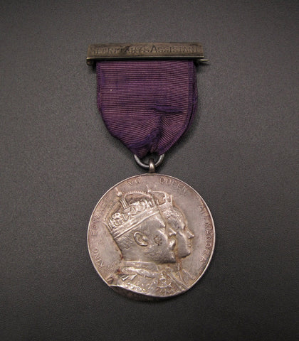 1902 Edward VII Coronation Celebrations Reading 39mm Silver Medal - By Elkington