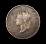 1885 International Inventions Exhibition 45mm Silver Medal - By Wyon