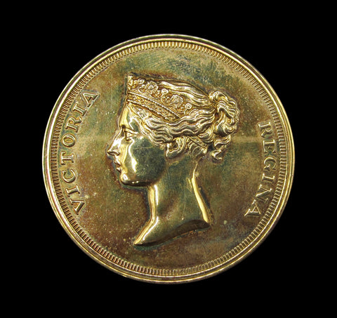1985 Stampex Trophy Contest Award 38mm Silver Medal - Victoria Young Head