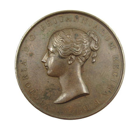 1838 Coronation Of Victoria 74mm Bronze Medal - By Collis