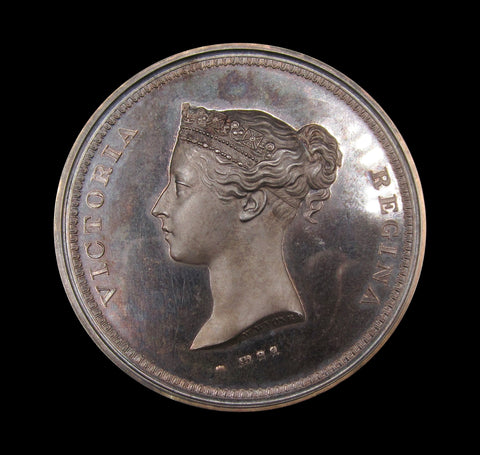 1974 Stampex Trophy Contest Award 55mm Silver Medal - Victoria Young Head