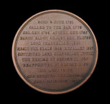 1827 Earl of Eldon Lord Chancellor 48mm Medal - By Voigt