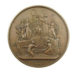 1838 Coronation Of Victoria 74mm Bronze Medal - By Collis