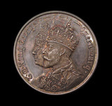 1911 Coronation Gerhartz & Co Bradford 38mm Silver Medal