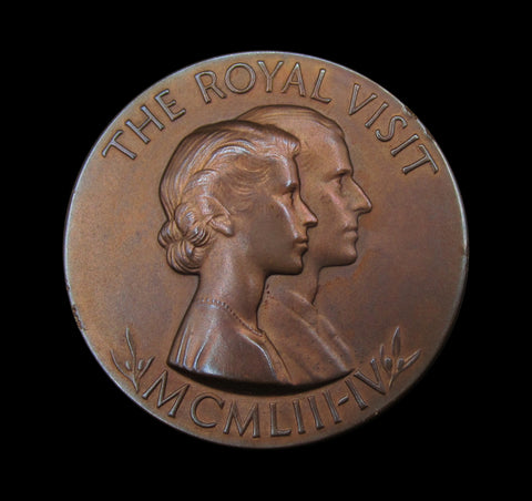 1953-1954 Royal Visit to Australia 38mm Medal - By Gillick
