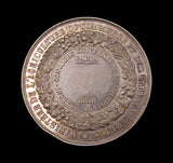 France 1856 Ministry of Agriculture Public Works 41mm Silver Medal - By Caque