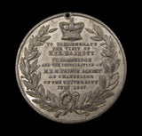 1847 Prince Albert Cambridge University Chancellor 44mm Medal - By Davis