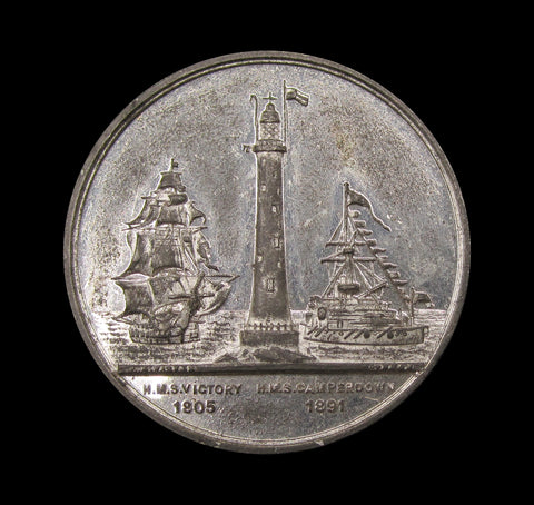 1891 London Royal Naval Exhibition 38mm WM Medal
