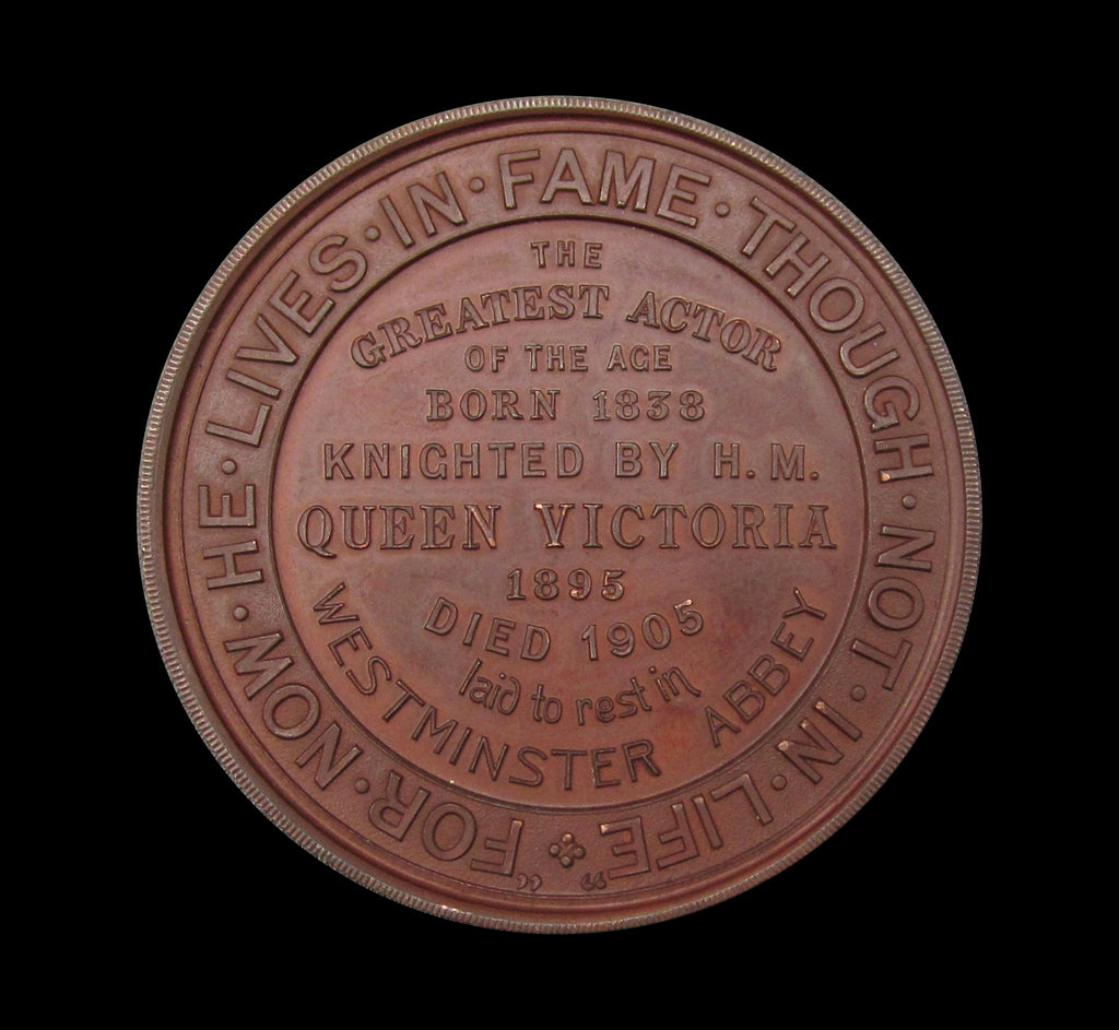 1905 Death Of Sir Henry Irving 43mm Medal - By Restall – Coopers Coins