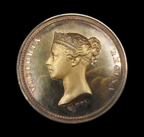 1976 Stampex Trophy Contest Award 55mm Silver Medal - Victoria Young Head