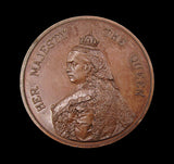 1887 Victoria Golden Jubilee 41mm Bronze Medal - By Lauer