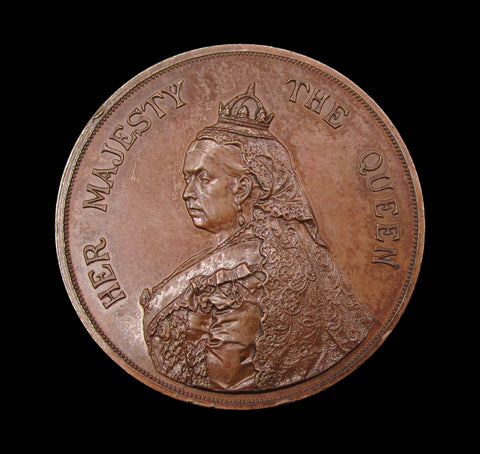 1887 Victoria Golden Jubilee 41mm Bronze Medal - By Lauer