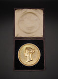 1837 Victoria Visit To The Guildhall 55mm Gilt Silver Medal - By Wyon