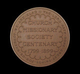1899 Church Missionary Society 38mm Medal - By Wyon